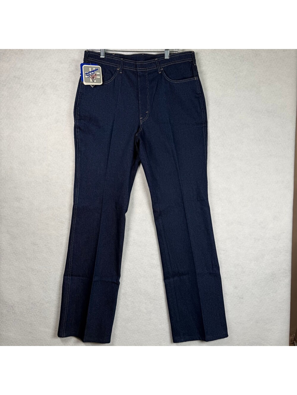 Vintage 70's 80's Par Four F/88 Dark Blue Denim Jeans Size 34x34